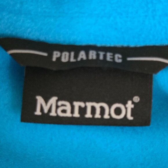Marmot NWT Flashpoint Polartec Fleece Turquoise Zip Pocket Jacket Size S - Picture 9 of 10